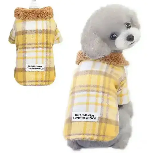 Cappottino per Cani ”Plaid Cozy” – Eleganza e Calore con Fantasia a Quadri - Ny lansering