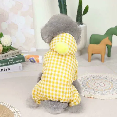 Favorit | Cappottino per Cani Fantasia ”Vichy” – Stile e Comfort per le Passeggiate Invernali