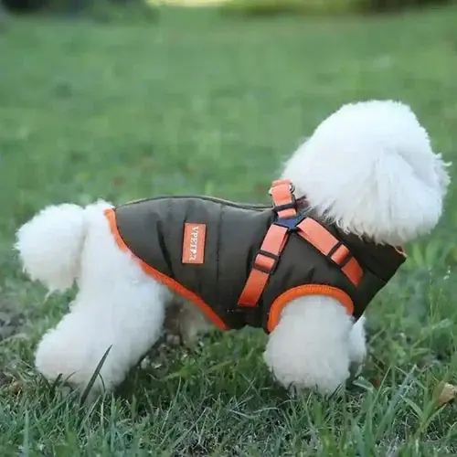 Cappottino per cani in pile con pettorina VPET - Extra rabatt