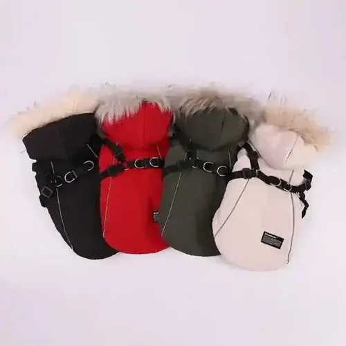 Cappottino per cani in pile pettorina integrata ”Winter” ideale per barboncino e non solo - Nytt lägre pris