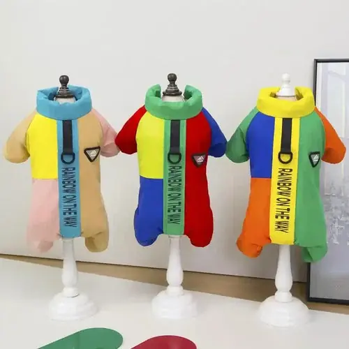 Cappotto Impermeabile per Cani con Zampe – Rainbow | Lågt pris