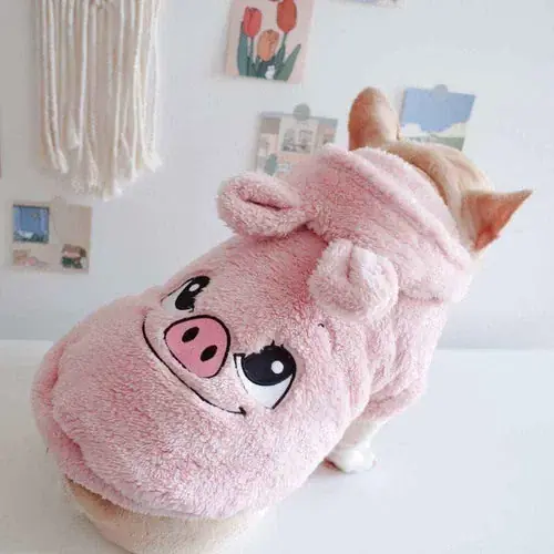 Cappotto in Pile per Cani ”Panda Chill” con Cappuccio e Musetto - Kundfavorit