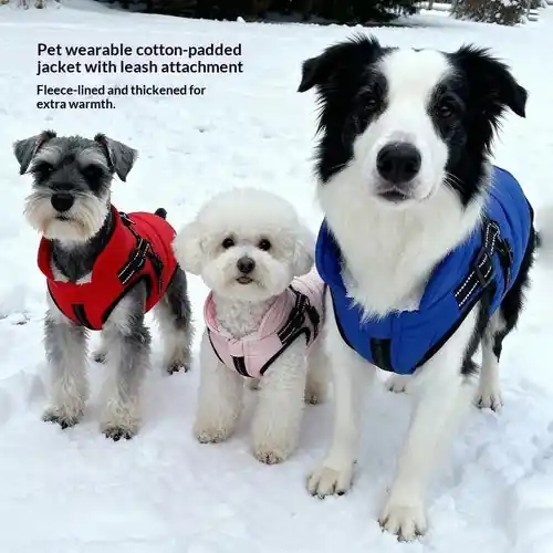 Toppsäljare - Cappotto per Cani Imbottito con Pettorina Integrata