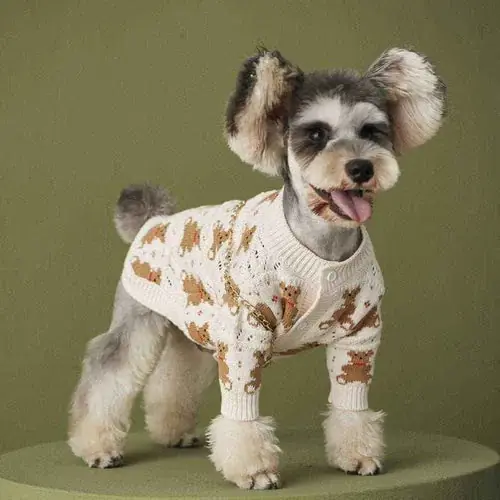 Toppkvalitet | Cardigan per Pomerania Courmayeur Ricamo Orsetti e Chiusura Elegante