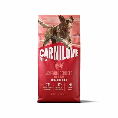 CARNILOVE Venison & Reindeer & Wild Boar for Adult Dry Dog Food, 12 kg | Topprodukt