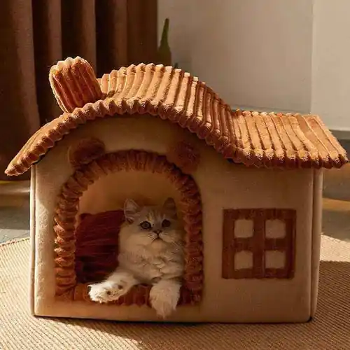 Tillverkarpris - Casetta per Cani e Gatti in Velluto ”Buckingham Palace” – Eleganza e Comfort per il Tuo Amico a Quattro Zampe