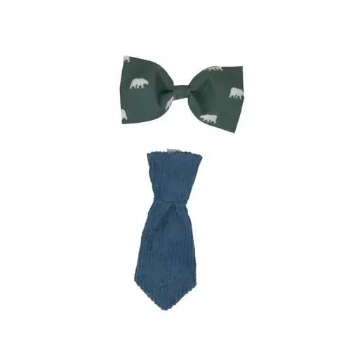Celebrations Blue Bears Neck and Bowtie Set | Enkel retur