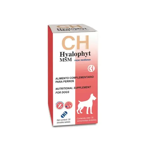 Enkel retur - Chemical Hyalophyt MSM for Medium-Sized Breeds, 30 tablets