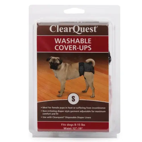 Clear Quest Washable Cover-Up Small 2Pk Black/Pink - I lager