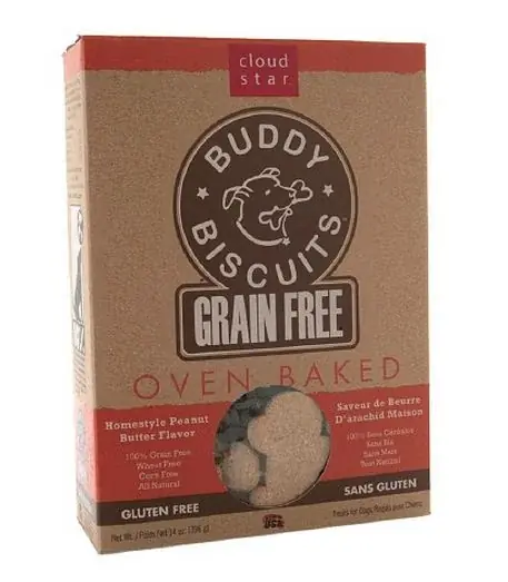 Cloud Star Buddy Biscuits Grain Free Oven Baked Peanut Butter Dog Treats - Kanonpris