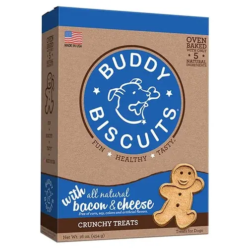 Cloud Star Buddy Biscuits Oven Baked Bacon And Cheese Dog Treats - Mycket efterfrågad