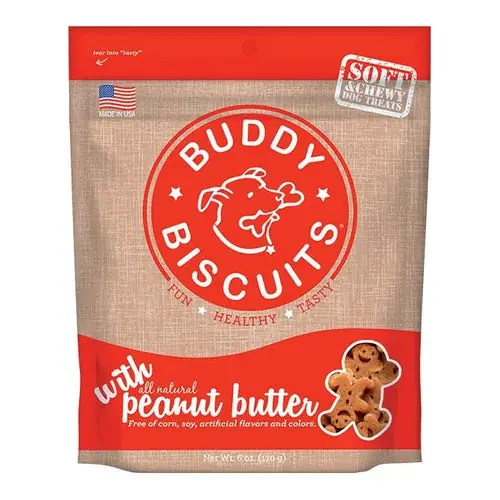 Utförsäljning - Cloud Star Buddy Biscuits Soft and Chewy Peanut Butter Dog Treats