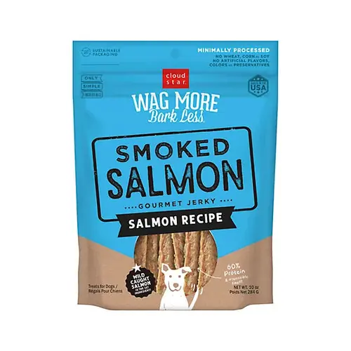 Bästa pris - Cloud Star Wag More Bark Less Jerky Dog Treats, Smoked Salmon, 10 oz.