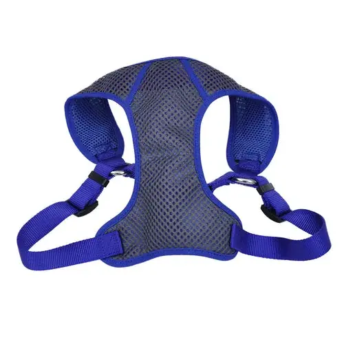 Väl omtyckt - Comfort Soft® Sport Wrap Adjustable Dog Harness, Grey with Blue, Large – 1″ x 28″-36″