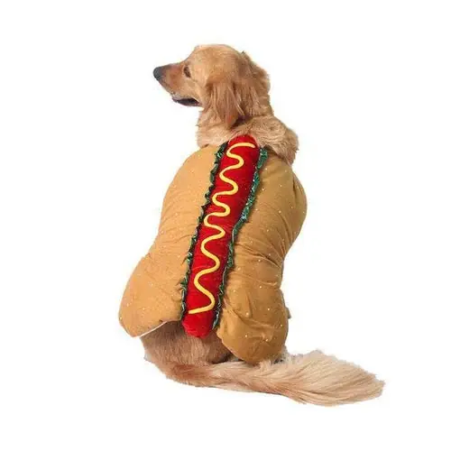 Specialpris - Costume hotdog per cani – Divertente outfit a sandwich