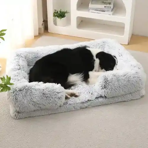 Cuccia Fluffy Rettangolare per Cani e Gatti – Il Nido Perfetto per l’Inverno - Dagens deal