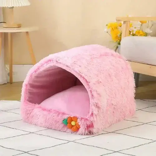 Cuccia Grotta in Pile per Gatti e Cani Piccoli – Morbida & Calda - Sänkt pris