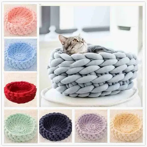 Så länge lagret räcker - Cuccia per cani e gatti intrecciata ”Knot”