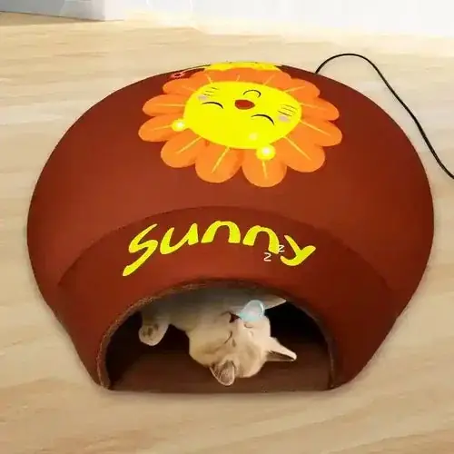 Cuccia Tonda Riscaldante per Cani e Gatti ”Sunny” con USB | Precis lanserat