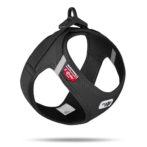 Curli Clasp Air Mesh Dog Harness Medium Black | Fyndpris
