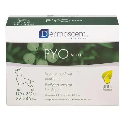 Toppkvalitet - Dermoscent Pyospot for Dogs 10–20 kg, 4 pipettes, 4 units