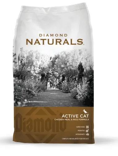 Missa inte erbjudandet | Diamond Naturals Active Cat Chicken Meal & Rice Formula Dry Cat Food