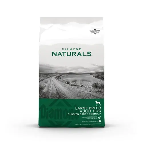 Bra pris | Diamond Naturals Large Breed Adult Chicken and Rice Formula Dry Dog Food, 40 lb. Bag
