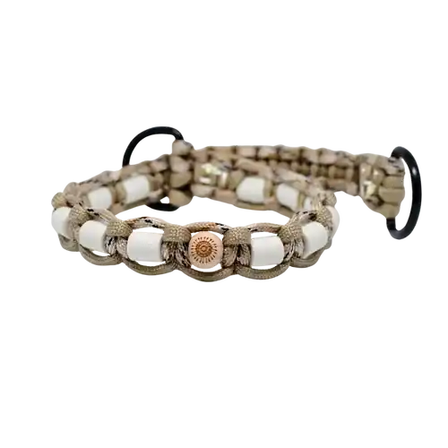 Skaffa nu - Djurhalsband med D-ring – Sand Camo