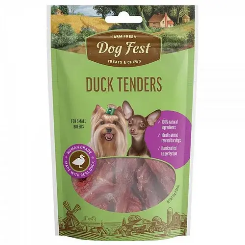 Nyhet hos oss | Dogfest Duck Tenders Treats For Small Breeds, 55g
