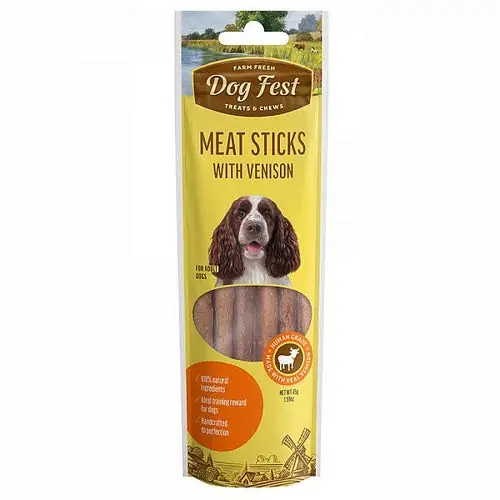 Bara idag | Dogfest Meat Sticks With Vension Treats For All Dogs, 45g