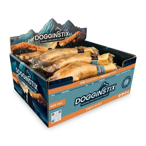 Kampanjpris - Dogginstix Beef Feet Dog Treats