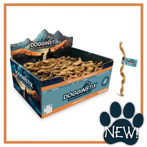 Dogginstix Lamb Collagen Twist Dog Treats - Endast idag