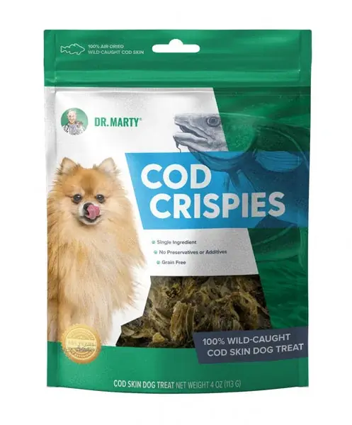 Dr. Marty Cod Crispies Dog Treat - Så länge lagret räcker