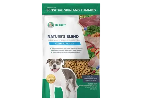 Dr. Marty Nature’s Blend Sensitivity Select Dog Food - Skynda dig
