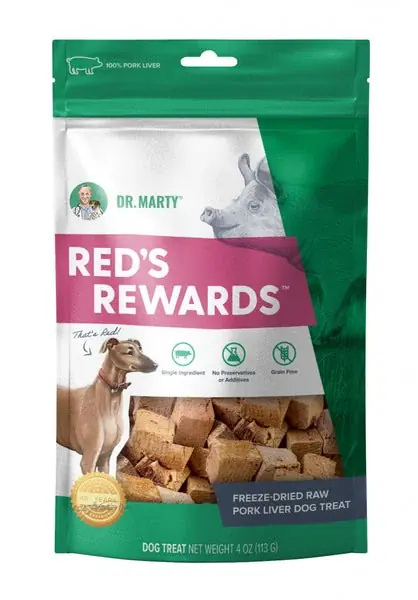 Dr. Marty Reds Rewards Pork Liver Dog Treat | Riktigt fynd