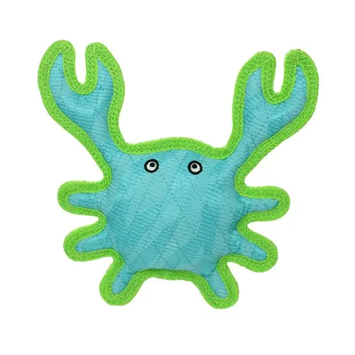 Finns tillgänglig | DuraForce Crab Tiger Blue – Green Dog Toy