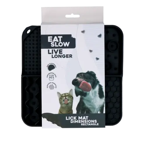 Handla nu - Eat Slow Live Longer Lick Mat Rectangle
