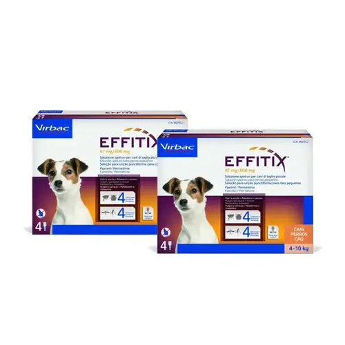 Effitix S Parasite Treatment for Small Dogs (4–10 kg), pack of 2 | Kanonerbjudande