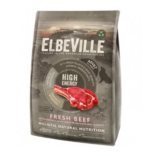 Kan beställas online | Elbeville Dry Dog Food Adult All Breeds with Beef 4 kg