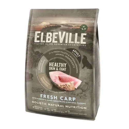 Kampanjpris - Elbeville Dry Dog Food Adult All Breeds with Carp 4 kg