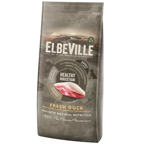 Elbeville Dry Dog Food Adult All Breeds with Duck 11,4 kg - Premiumkvalitet