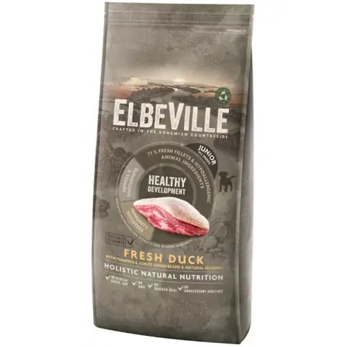 Elbeville Dry Dog Food Puppy and Junior All Breeds with Fresh Duck, 20 kg - Endast denna vecka