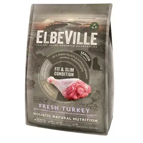 Elbeville Dry Dog Food Senior All Breeds Turkey, 4 kg - Favorit