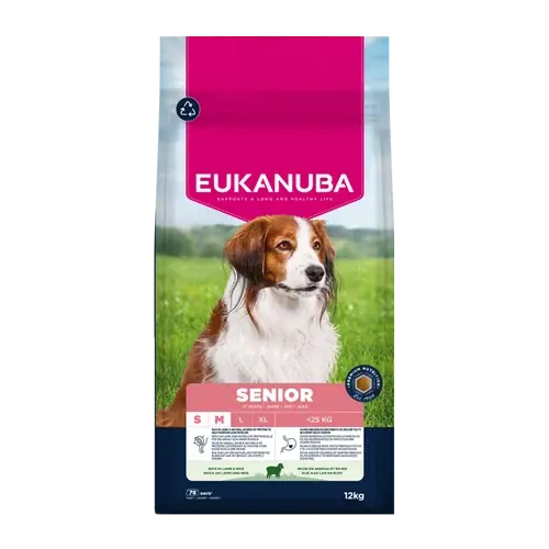 Euk Dog Senior Sm/med Lamb & Rice – 12 KG - Så länge lagret räcker