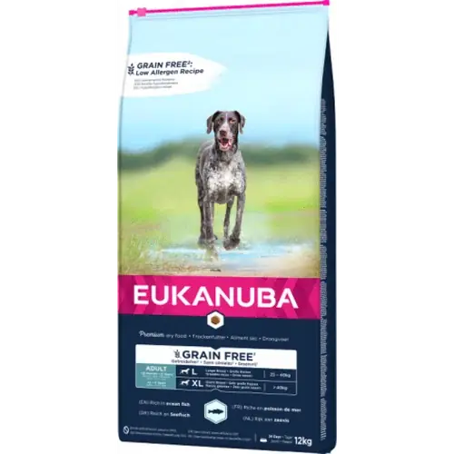 Eukanuba Adult Large Ocean Fish Grain Free, 3 kg - Premiumkvalitet