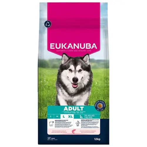 Eukanuba Adult Large Salmon Dry Dog Food, 12 kg - Sänkt pris