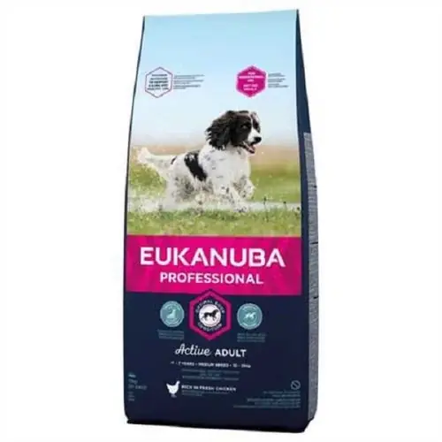Eukanuba Adult Medium Chicken Dry Dog Food, 2 kg | Mycket uppskattad