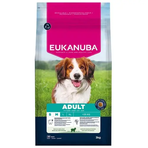 Eukanuba Adult Small and Medium Lamb and Rice Grain Free, 3 kg | Finns tillgänglig