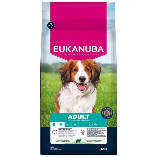 Eukanuba Adult Small and Medium Lamb and Rice, 12 kg | Väl omtyckt