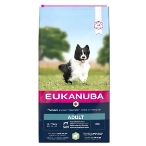 Eukanuba Adult Small and Medium Lamb and Rice, 2.5 kg - Favorit hos kunderna